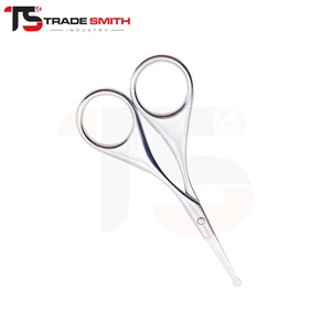 Ciseaux à barbe et à moustache TSI en acier inoxydable, outil de toilettage de précision pour barbier professionnel, coupe et coiffage des poils du visage - Product Image 5