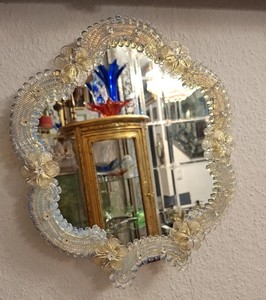 Miroir antique vénitien de Murano – Artisanat en verre fait main - Product Image 1