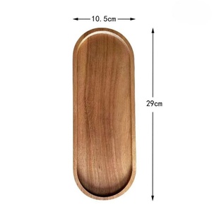 Bandeja de acacia con diseño de fácil servicio, agarre cómodo, asas de transporte fáciles y diseño antiderrames. - Product Image 2