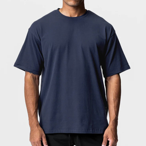 Men's Fitness Sport T-Shirt 95% <b>Polyester</b> 5% Spandex Gym O-Neck Design Plain Sportswear <b>Tshirt</b> Custom Logo T Shirt for Men - Product Image 4