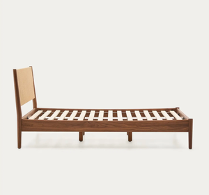 Base de Cama King Size de Madera de Teca Sólida, Estilo Moderno y Minimalista, Cabecera Delgada, Patas de Estilo Escandinavo, Muebles de Dormitorio, Garantía de 3 Años - Product Image 3