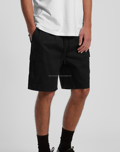 กางเกงขาสั้นคาร์โก้ผ้าซาตินลำลองสำหรับผู้ชายกางเกงขาสั้นยาวถึงเข่าหกกระเป๋ามีเทคนิคการปักลายสีทึบ - Product Image 6