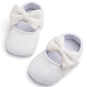 Chaussures pour bébé tricotées sur mesure avec nœud, style doux, nouveau-né, printemps, respirantes, en coton - Product Image 5