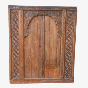 Haswani Handicrafts Antique Wooden Jharokha <b>Window</b> Handcrafted Rustic Vintage Carved Decorative Wall Solid Wood Water Resistant - Product Image 1