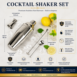 Coctelera Premium de Acero Inoxidable de 350 ml con Pajita, Recubrimiento de PU, Mezclador de Bar de Grado Alimenticio, Proveedor al por Mayor, OEM - Product Image 4