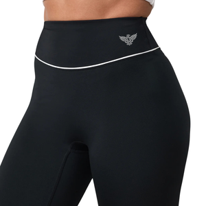 Leggings de yoga taille haute pour femmes, longueur cheville, en Spandex/Nylon, extensibles, doux et confortables, avec poche invisible, en tissu tricoté 180g - Product Image 4
