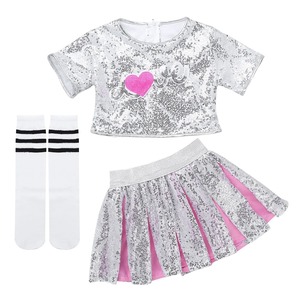 Uniforme de cheerleading haut de gamme pour filles avec logo personnalisé pour les événements scolaires, les fêtes et les spectacles d'équipe - Product Image 3