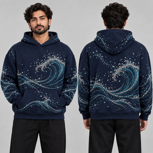 Sudaderas Modernas con Pedrería, Prendas Decorativas de Moda, Catálogo de Proveedor de Marca Privada, Opciones de Tallas, Pantalones a Juego, Tendencias Juveniles - Product Image 5