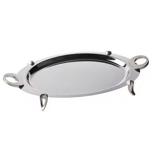 Plateau en métal de qualité supérieure pour chocolat, plat de service décoratif pour bonbons et fruits secs - Product Image 4