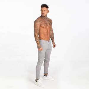 Pantalones de Hombre Gingtto, Jeans Ajustados de Mezclilla, Pantalones para Hombre - Product Image 3