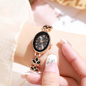 Nuevo Reloj de Lujo para Mujer con Pedrería Completa, Esfera Redonda Pequeña, Pulsera de Cristal Colorida, Reloj de Cuarzo, Venta al por Mayor de Fábrica 2026 - Product Image 3
