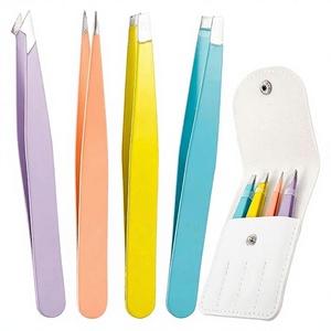 แหนบถอนขนคิ้วปลายแหลมสแตนเลสคุณภาพสูง ทนทาน น้ำหนักเบา สำหรับผู้หญิง ขายส่ง - Product Image 1