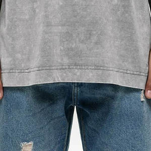 Camisetas de Hombre con Logotipo Personalizado a Precio Económico, Camisetas de Hombre con Lavado Ácido para Hacer Ejercicio - Product Image 5