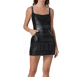 Dernier design, confortable, en cuir véritable, robe pour femmes, matière durable, texture douce, parfait pour une utilisation décontractée - Product Image 6