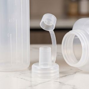 Wholesale Square PE Wide Mouth Plastic <b>Squeeze</b> <b>Bottles</b> 360ml 600ml 800ml 1000ml with Cap for Salad Sauce, Vietnam Factory - Product Image 6