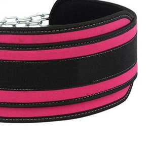 Weight Lifting Belt with Chain Neoprene Weightlifting <b>Back</b> <b>Support</b> Weight Lifting Dip Belt for Weightlifting Pull Ups Dips Belt - Product Image 3