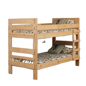 Litera de cama doble de madera de teca de alta calidad con escalera, litera de Material Natural para muebles de dormitorio infantil - Product Image 5