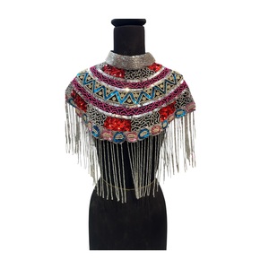Capa de encaje con cuentas 100% algodón hecha a mano de alta calidad 2026 para mujer, a la moda, con plazo de entrega de muestra de 7 días disponible, precio mayorista. - Product Image 1