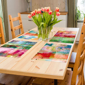 ผู้จัดจำหน่ายขายส่งแผ่นรองจานผ้าฝ้ายแบบกำหนดเอง ทันสมัย ทนความร้อน สำหรับรับประทานอาหาร - Product Image 3