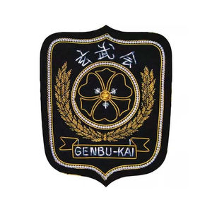Badge de blazer de club de karaté OEM brodé à la main personnalisé avec épingle de sûreté pour arbitre d'arts martiaux - Product Image 1