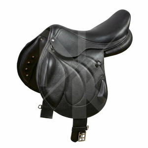 Selle de dressage anglaise professionnelle en cuir naturel souple de qualité supérieure, provenant du Pakistan - Product Image 3