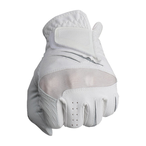 White Genuine Leather Golf <b>Glove</b> Right Hand Non Slip Breathable Moisture Wicking Full Finger Unisex <b>Sports</b> <b>Glove</b> - Product Image 5