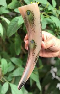 Genuine Ox Horn Viking Drinking Horn- Natural Material, Hand-Polished Finish - Product Image 2