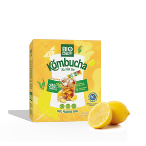 Échantillons Gratuits : Poudre de Kombucha Bio Saveur Gingembre Citron Vert, Thé aux Fruits Digestif, Préparation Rapide, Emballage en Stick - Product Image 1