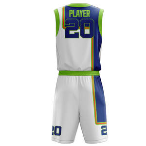 Uniforme de Baloncesto Personalizado Ligero de Alto Rendimiento, 100% Poliéster, Transpirable, Duradero, Estampado, Tallas Grandes, Secado Rápido - Product Image 3