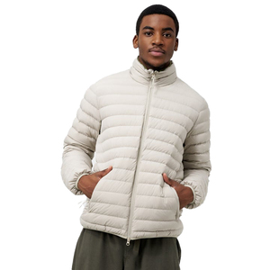 Blouson matelassé pour homme 280 GSM en nylon, manteau d'hiver thermique matelassé, col montant, léger, décontracté, mode extérieure, personnalisable OEM - Product Image 1