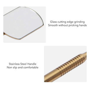 Premium Surgical Grade Steel Personalized Single-Sided Wall Mounted Gold-Plated Lash <b>Mirror</b> Oversized Viewing Surface for - Product Image 6