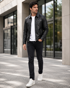 Best Quality Men's Genuine Leather <b>Bomber</b> <b>Jacket</b> New <b>Suede</b> Waterproof Windproof Breathable Classic Style Custom - Product Image 1