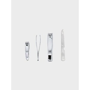 Professional 4pcs Hand Foot <b>Nail</b> Care Set K Beauty Manicure Pedicure <b>Kit</b> Stainless Steel Clippers Nipper File Tweezer Handmade - Product Image 1