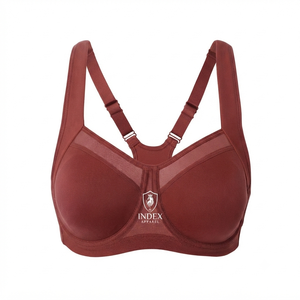 Soutien-gorge de sport pour femme 2026 de qualité supérieure, conception personnalisée, maintien élevé, en polyester/coton, respirant, imprimé sur le devant, pour le yoga et la gym - Product Image 1