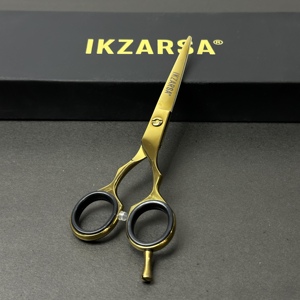 Ciseaux à effiler pour barbier, personnalisables, très demandés, avec manche en plastique et lame en acier inoxydable à pointe affûtée - Product Image 4