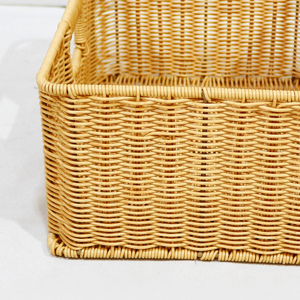 Cesta de Plástico Tejida a Mano, Ecológica, Moderna, con Marco de Hierro, para Almacenamiento de Libros, Snacks, Cosméticos, Personalizable, Nuevo Diseño - Product Image 6