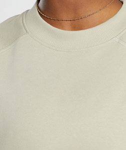 Sudaderas de cuello redondo para mujer al por mayor, tallas grandes, de color liso, de algodón polar, extragrandes, forradas, cortavientos, ecológicas y transpirables - Product Image 6