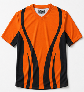 Maillot de football pour homme vert et noir à col en V, manches courtes, anti-transpiration, imprimé par sublimation, coupe athlétique, taille adulte - Product Image 2