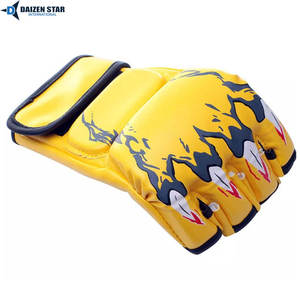 Gants de MMA en cuir DAIZEN STAR INTERNATIONAL avec fermeture auto-agrippante pour adultes, pour la lutte et la boxe - Product Image 2