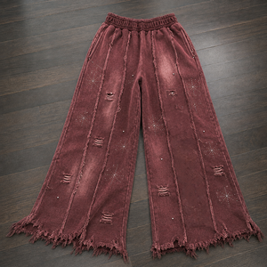 Fabricante de joggers de algodón a granel, joggers personalizados de algodón polar al por mayor para marcas de ropa urbana estadounidenses, etiqueta privada - Product Image 4