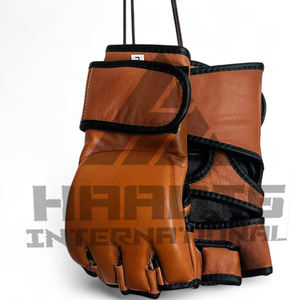Nouveaux gants de MMA personnalisés, logo personnalisé, qualité professionnelle, cuir, demi-doigts respirants, gants de MMA sur mesure - Product Image 1