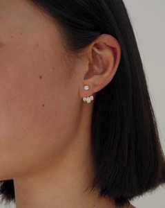 Oval Cut Lab Grown Diamond Ear <b>Jackets</b> Dangle Pair Prong Set Solitaire Classic Luxury <b>Bridal</b> Jewelry Gift 10K 14K 18K Solid Gold - Product Image 4