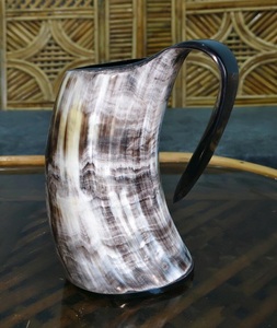 100% Premium Quality Eco-Friendly Buffalo Horn <b>Mug</b> Handmade Design india by f s international - Product Image 1