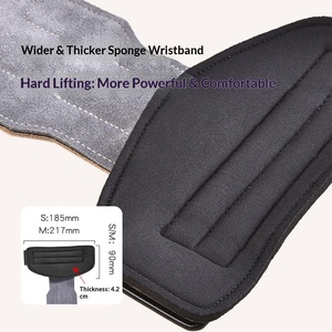 Guantes de Gimnasio de Piel de Vacuno, Antideslizantes, con Protección Integral de Palma de Cuero, Unisex, Suministro Directo de Fábrica - Product Image 5