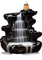 Brûleur d'encens en céramique Cascade, fontaine à fumée, diffuseur