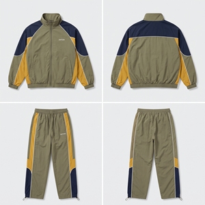 Custom Streetwear Windbreaker <b>Tracksuit</b> Set <b>90s</b> Vintage Color Block Nylon Wholesale - Product Image 6
