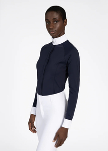 Camisa de competición para mujer de primera calidad, tela suave, duradera, cómoda, ajuste flexible y elegante, ropa de equitación para mujer. - Product Image 5