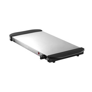 Vassoio Riscaldante Elettrico Portatile in Acciaio Inox con Controllo Manuale della Temperatura Regolabile per Riscaldamento Cibo Buffet - Product Image 1