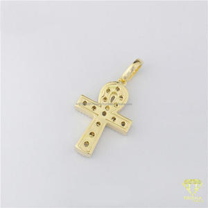 Collier pendentif symbole Hip Hop avec diamants Moissanite étincelants et bijoux de mode urbaine - Product Image 4