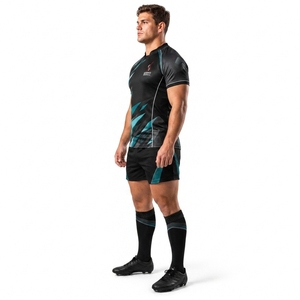 Uniforme de Rugby de Primera Calidad para Equipos, Ropa Deportiva Transpirable, Camiseta de Rugby y Pantalones Cortos a Juego, Diseñados para Clubes, Escuelas y Academias - Product Image 5